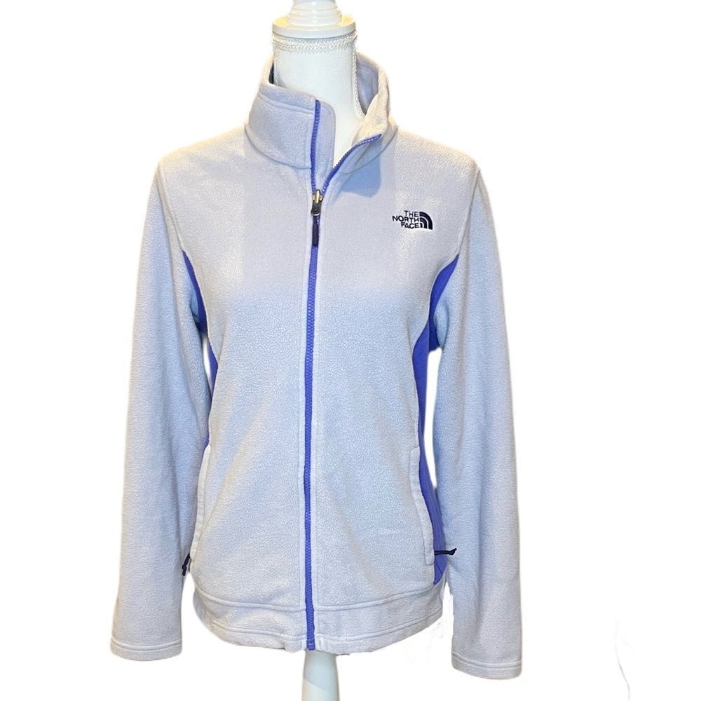 The North Face Women's Grey and Purple Ski Jacket